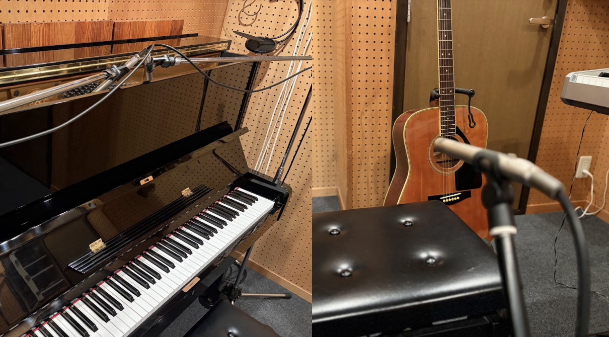 シンガーソングライタープラン（弾き語りレコーディング）のイメージ